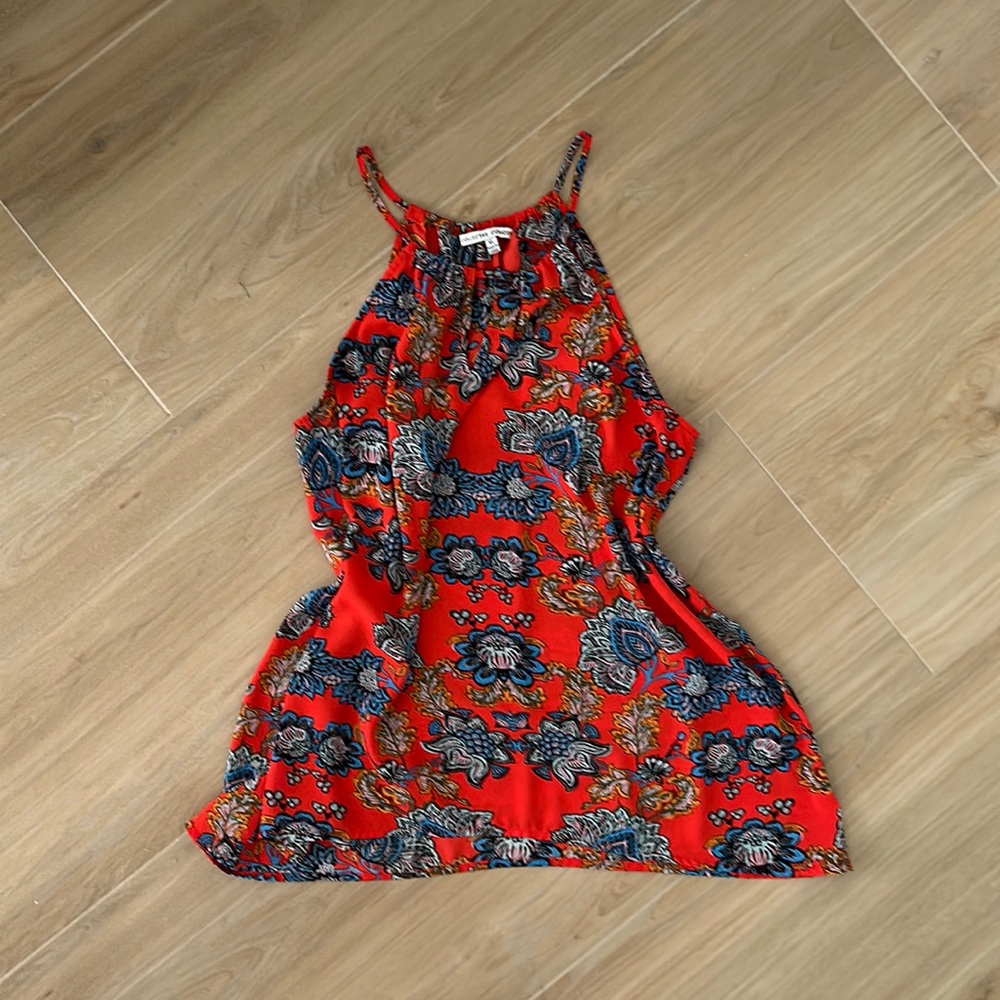 Collective Concepts Floral and Paisley Camisole - Size XL Red Blue Orange
